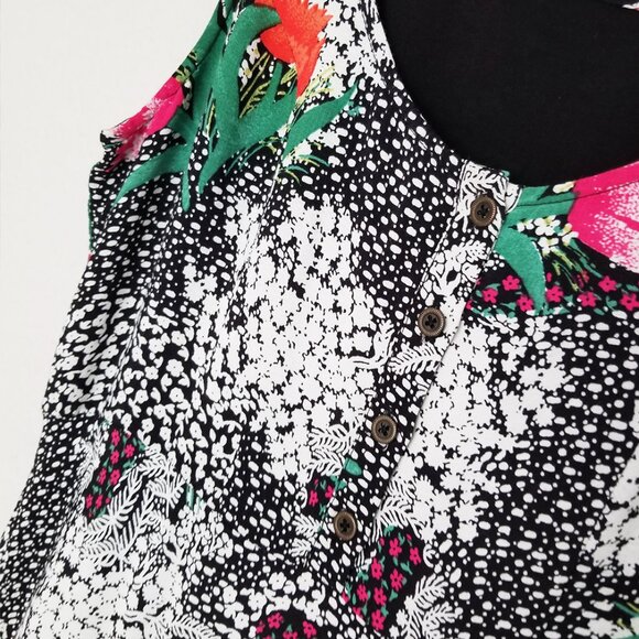 Anthropologie Maeve Violette Floral Midi Dress 4 Slip Romantic Vibrant Boho $168 - Picture 9 of 16